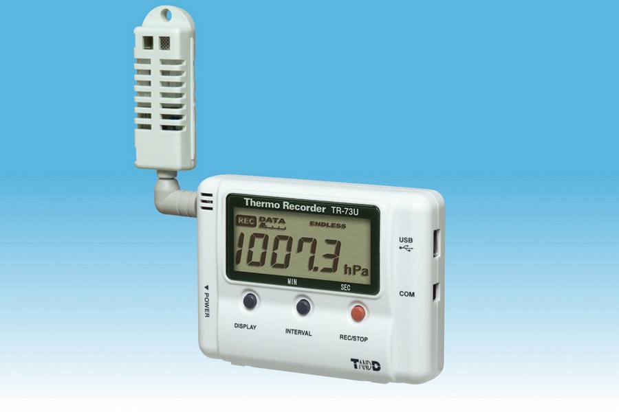 TR-73U Datalogger za temperaturo, vlago in pritisk